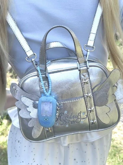 Clover Wings Angel Vintage Cell Phone Pendant【s0000012203】