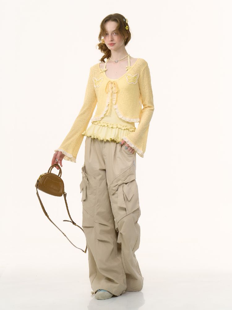 Butterfly Lace Knit Cardigan【s0000012229】