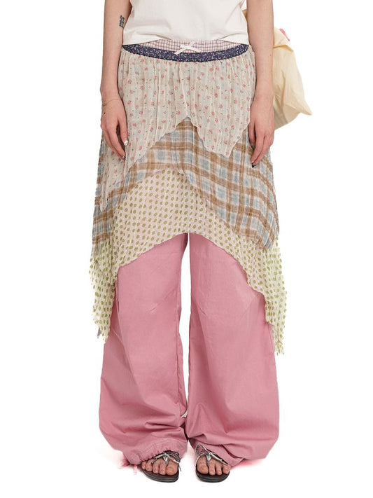 Irregular cut half skirt【s0000012545】