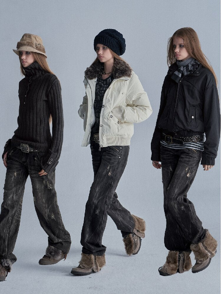 Multi Pocket Bamboo Joint Denim Pants【s0000018466】
