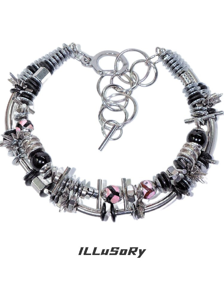 Nothingness Annihilation Metal Punk Necklace【s0000018860】