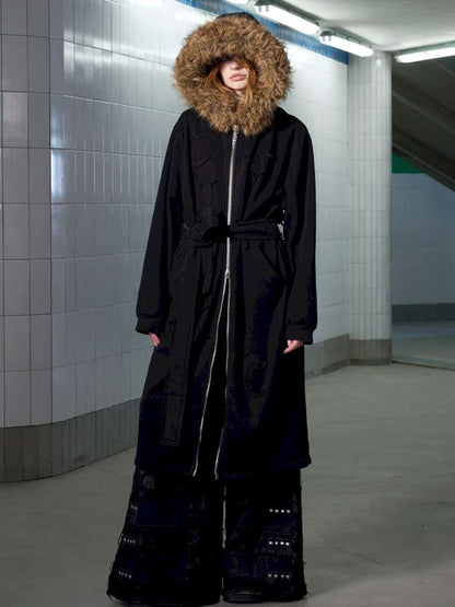 Monogram Embroidered Fur Collar Jacket【s0000014644】