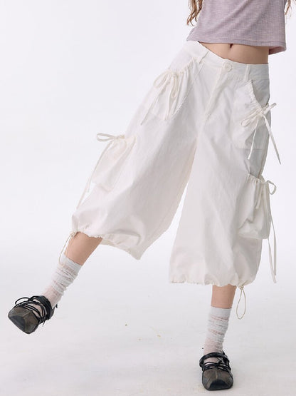 Multi-Pocket Wide-Leg Casual Pants【s0000017672】