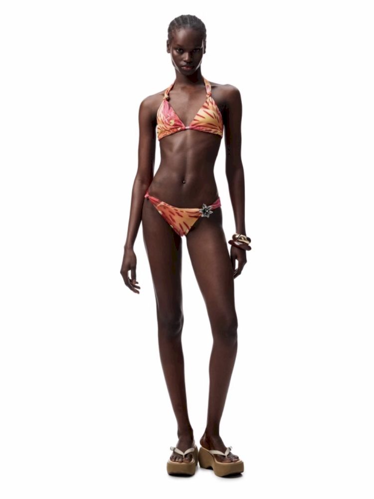 Floral Print Twist Bikini【s0000012411】