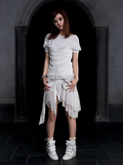 Lace Low Waist Half Skirt【s0000012313】