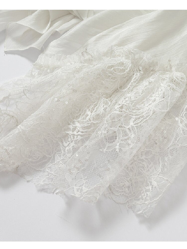 Dreamy Heiress Lace Chiffon Dress【s0000017984】