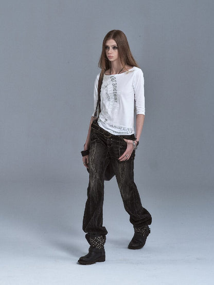 Silver Print Sheer Sunscreen Shirt【s0000016639】