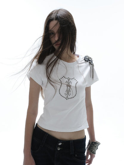 Hot Diamond Slim Short T-Shirt【s0000016572】