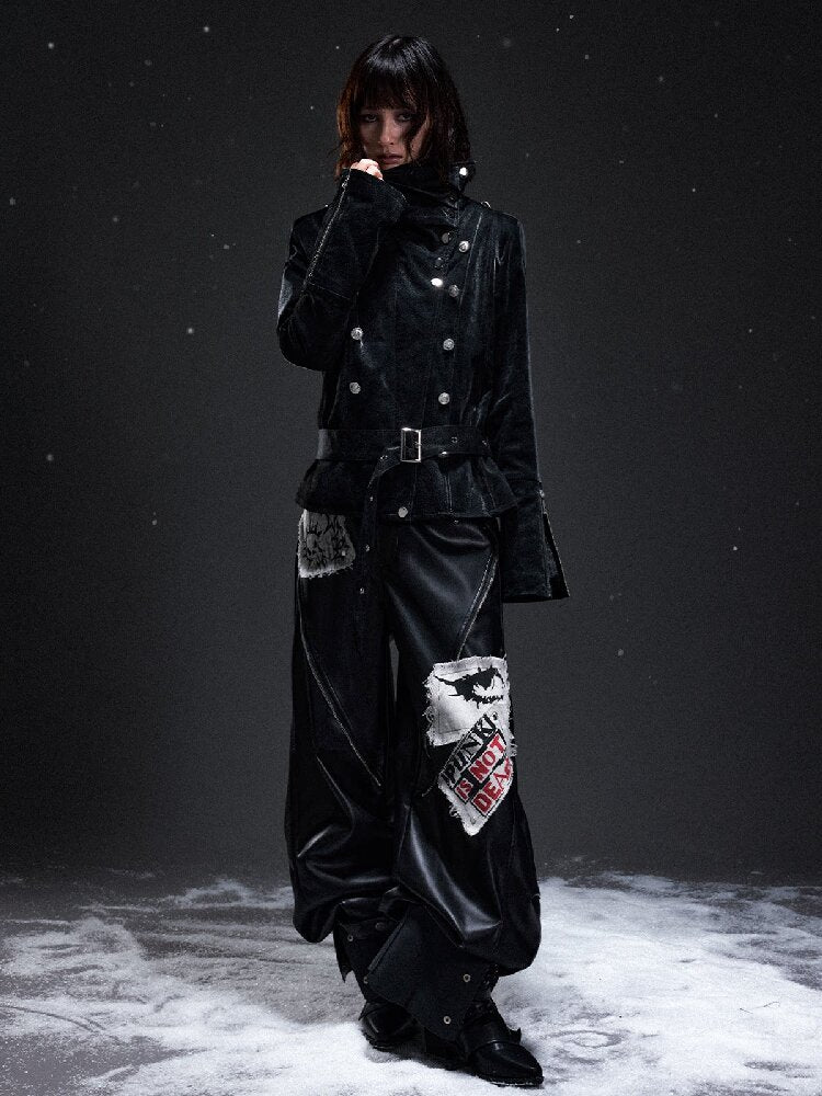 Dark Court Suede Slim Jacket【s0000019296】