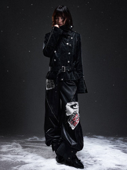 Dark Court Suede Slim Jacket【s0000019296】