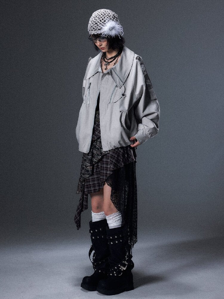 Loose Punk Riveted Utility Jacket【s0000017996】