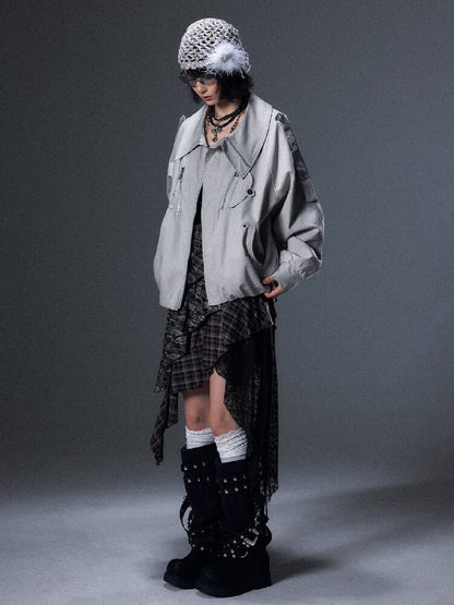 Loose Punk Riveted Utility Jacket【s0000017996】