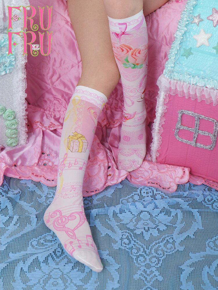 Vintage Print Breathable Socks【s0000017459】