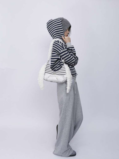 Rabbit Plush Versatile Commuter Crossbody Bag【s0000014618】