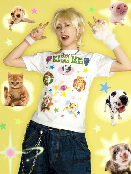 Positive shoulder thin T-shirt【s0000012458】