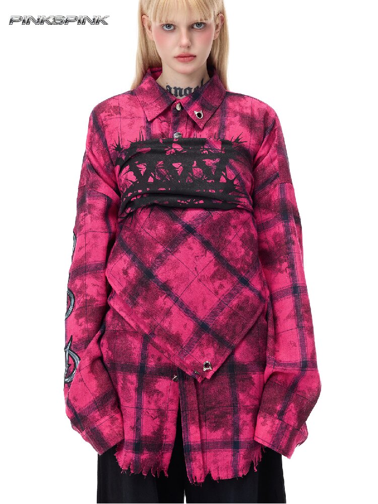 Thorny Heavy Metal Rock Square Scarf【s0000017723】