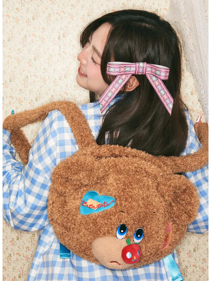 Apple Shaped Plush Backpack【s0000014152】