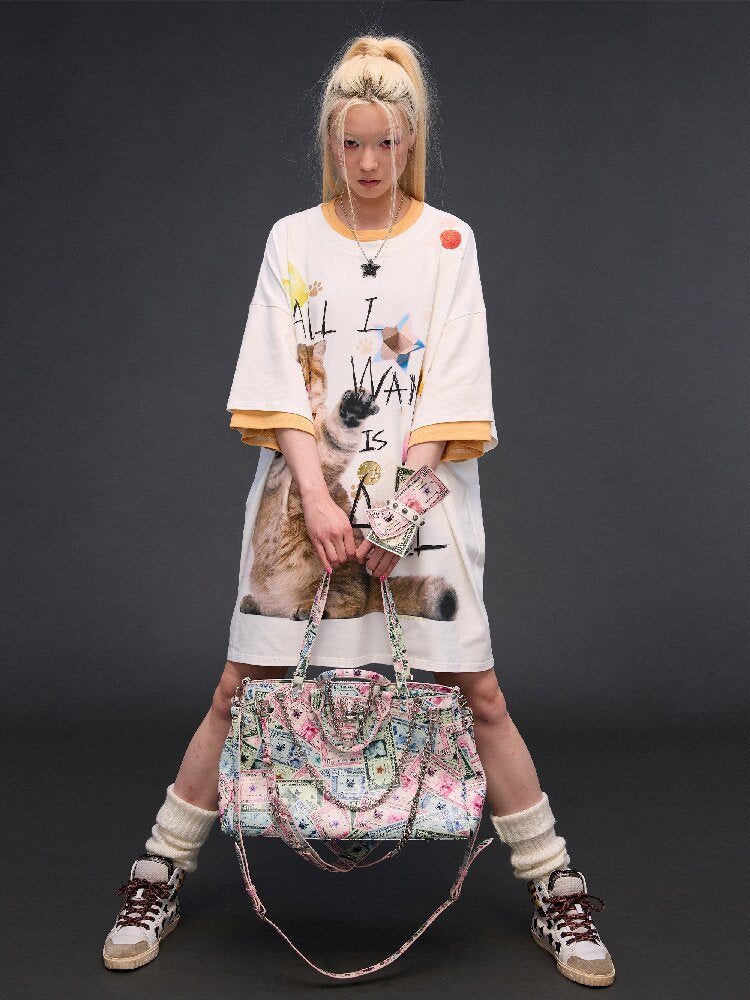 Money Print Multi Bag Crossbody Bag【s0000017842】