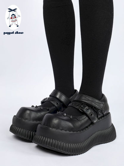 Mary Jane height increase small leather shoes【s0000013357】