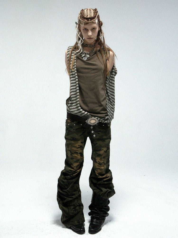 Hooded Zipper Versatile Tank T-shirt【s0000011838】