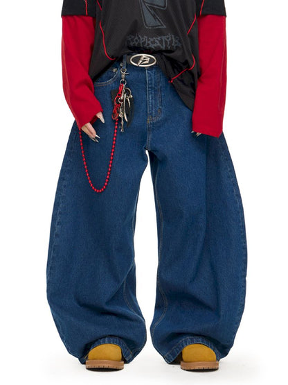 Aged Machete Wide Leg Jeans【s0000011699】