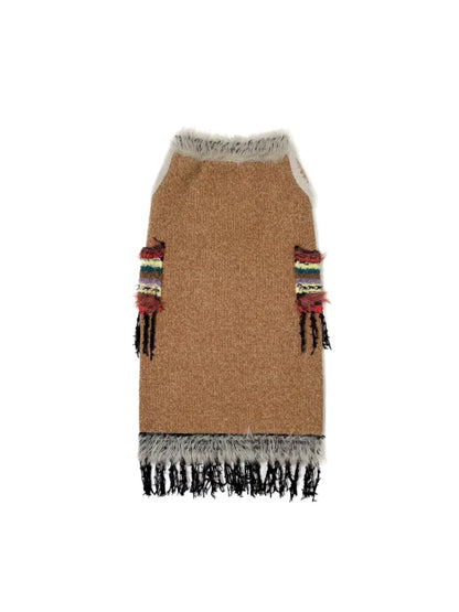 Mixed yarn interweaving stripes sweater【s0000006008】