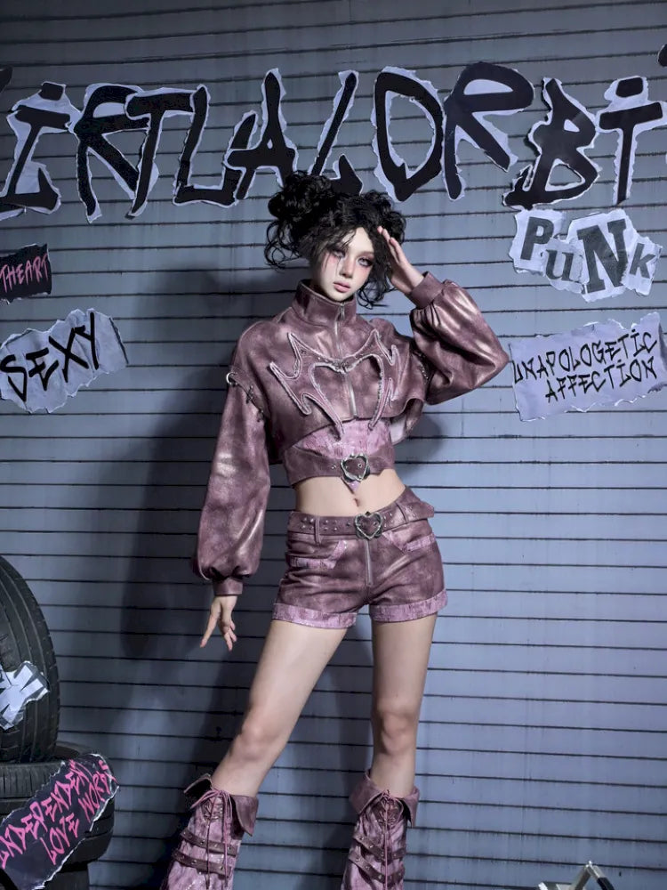 Butterfly Leg Chains Niche Denim Shorts【s0000014024】