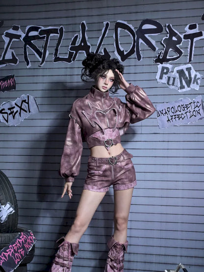 Butterfly Leg Chains Niche Denim Shorts【s0000014024】