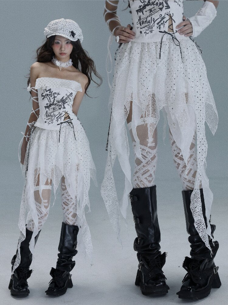 Irregular Splicing Broken Skirt【s0000016716】