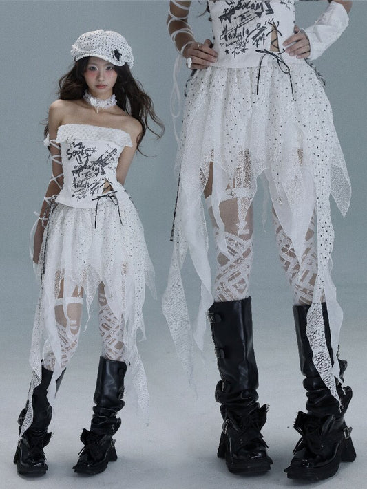 Irregular Splicing Broken Skirt【s0000016716】