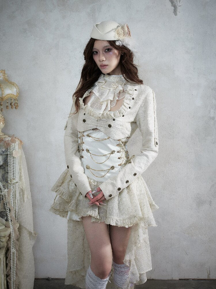 Baroque Napoleon Leather Jacket【s0000017992】