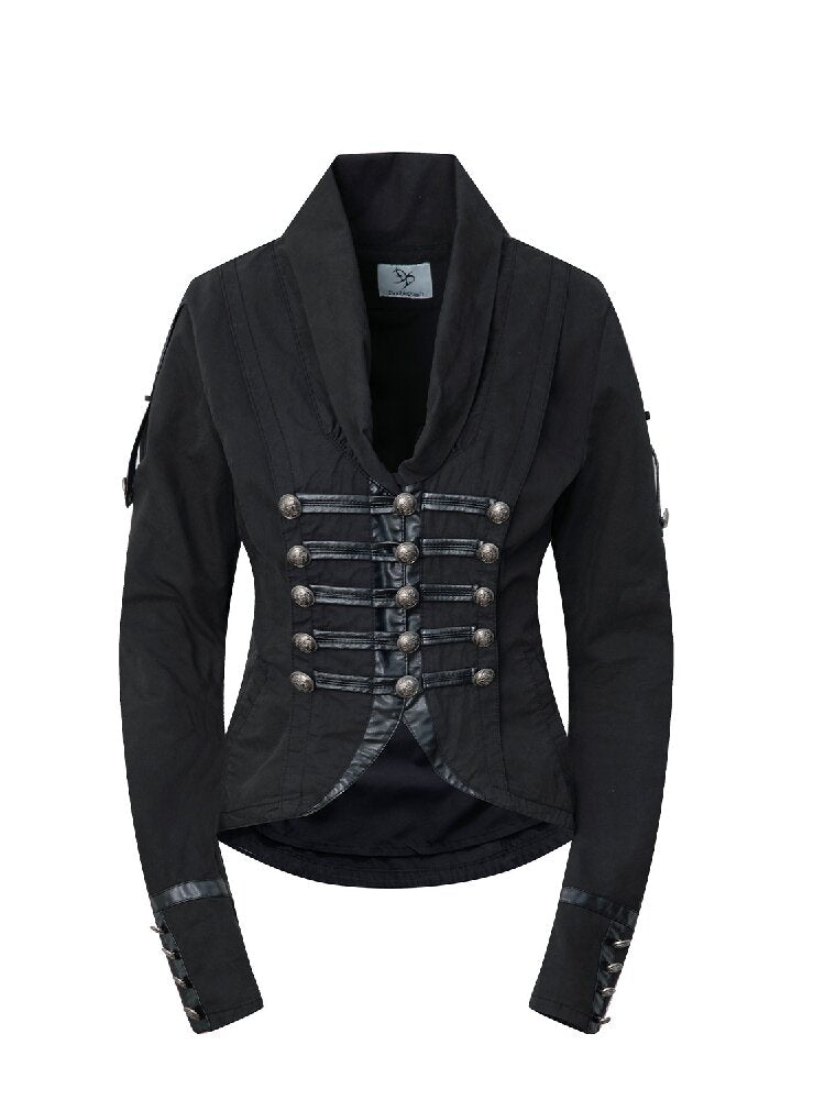 Washed Cotton Napoleon Jacket【s0000015909】