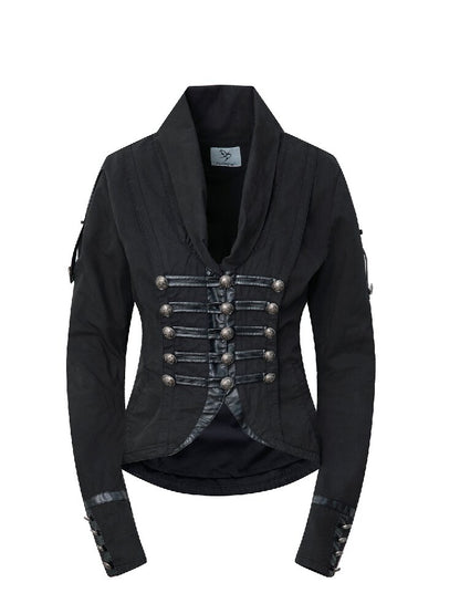 Washed Cotton Napoleon Jacket【s0000015909】