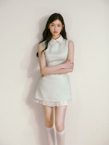 False Two Piece Hem Straight Dress【s0000013245】