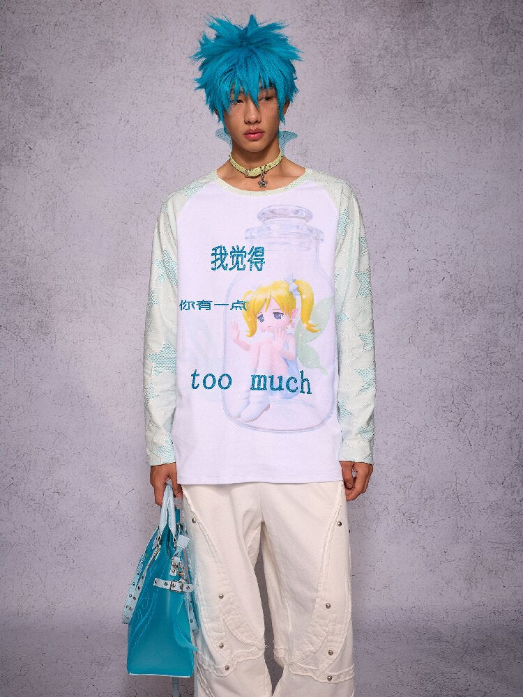 Elf Girl Printed Long Sleeve Top【s0000018731】