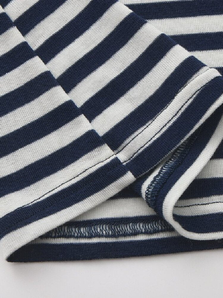 Striped Drawstring Base Layer Set【s0000019259】
