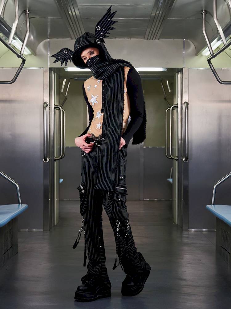 Angel Wings Face-Covering Hooded Scarf【s0000014417】