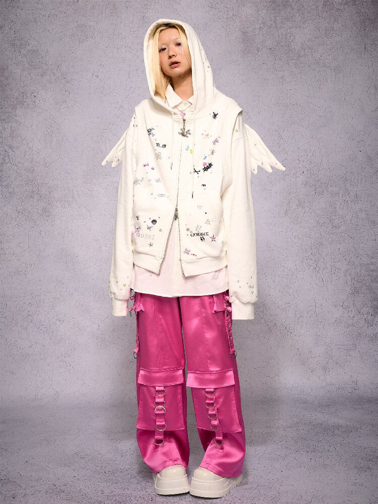 Faux Two Piece Angel Sweatshirt【s0000019147】