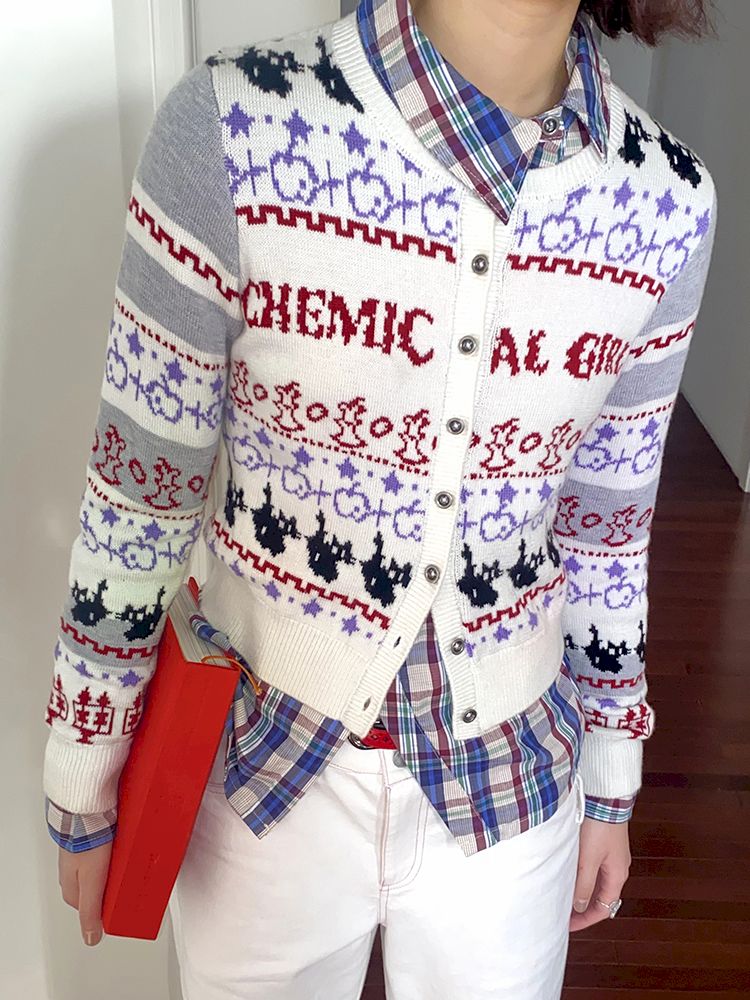 Apple Fair Isle Knit Cardigan【s0000011644】