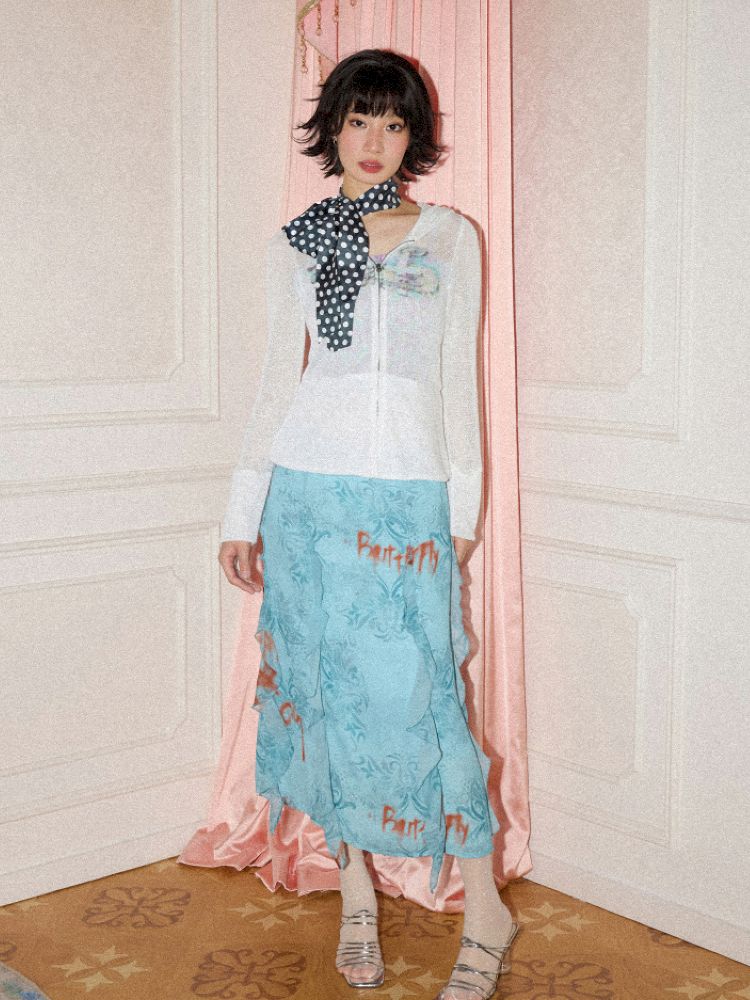 Wallpaper High Waist Skinny Skirt【s0000012269】