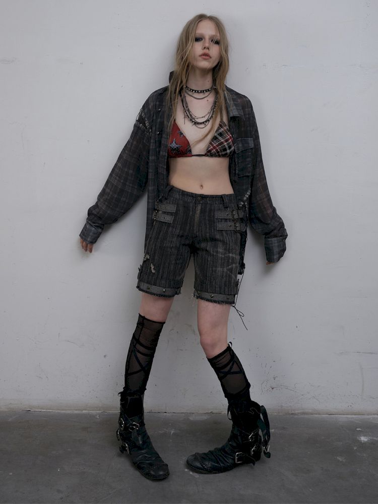 Low Rise Straight Leg Mid Pants【s0000012318】