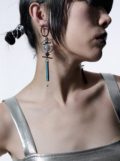 Futuristic Punk Deconstructed Earrings【s0000018817】