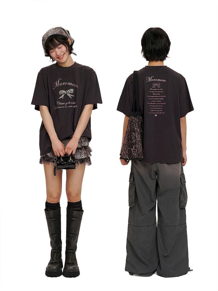 Loose Round Neck Short Sleeve T-Shirt【s0000012505】