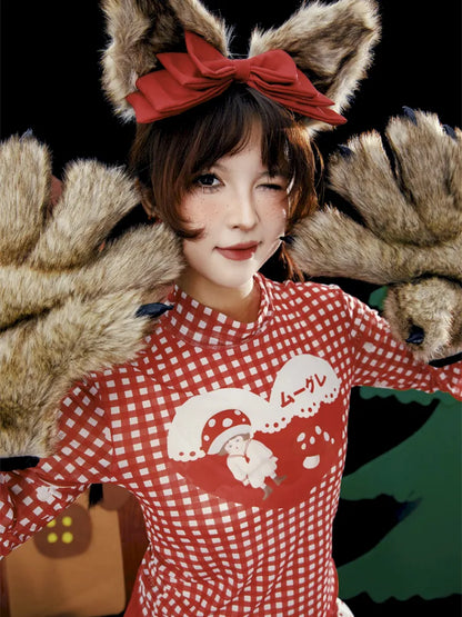 Red Mesh Sun Protection Base【s0000013936】