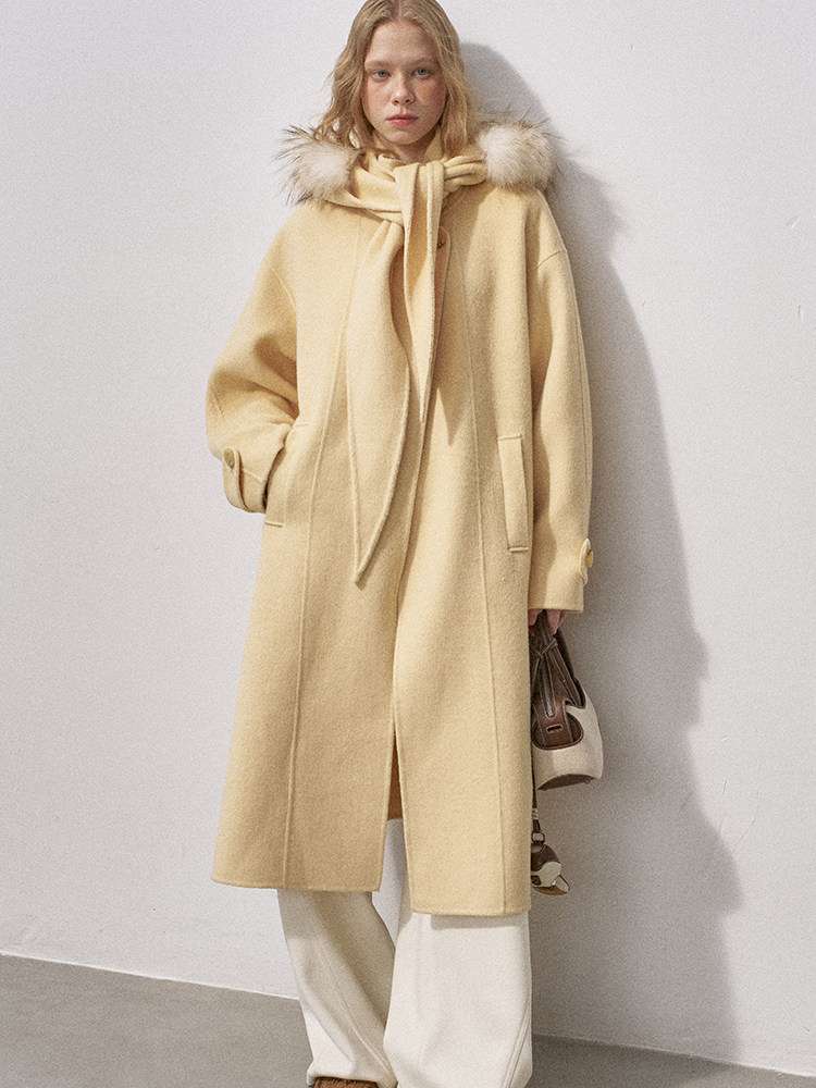 Real Fur Hooded Reversible Coat【s0000015231】