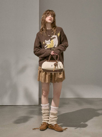 Long-Sleeve Pullover Knit Sweater【s0000014401】