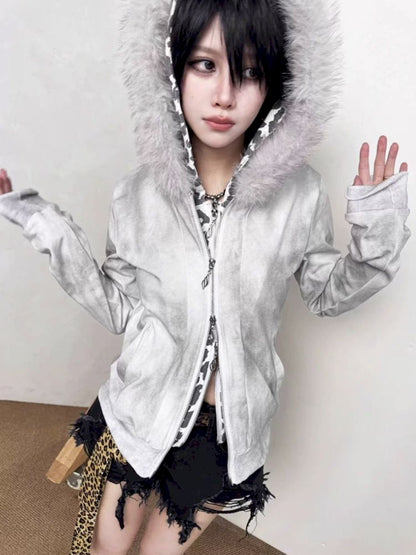 Spotted Fake Two Piece Sweatshirt【s0000013716】