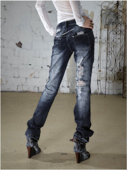 Hot Drill Heavy Wash Denim Pants【s0000016977】