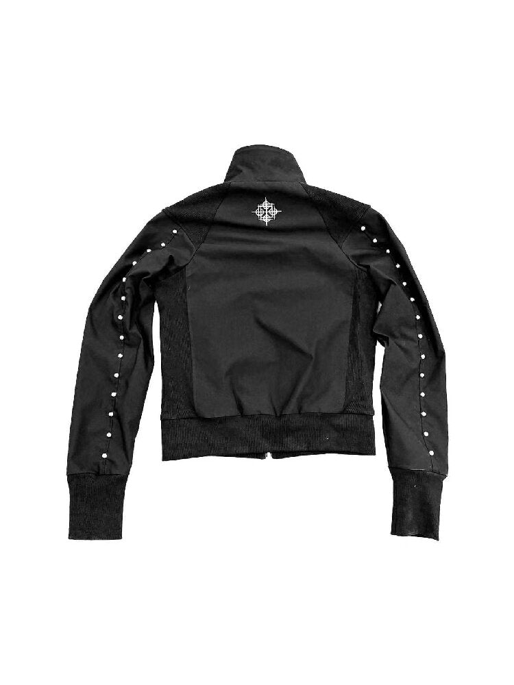 Stand Collar Broken Print Jacket【s0000019109】