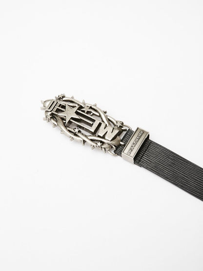 Distressed Relief Leather Belt【s0000018277】